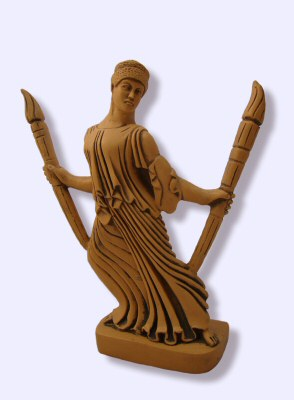 Hecate with Torches statue 6