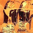 Themis & the Nymphs | Greek vase painting