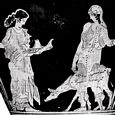 Themis & Bendis | Greek vase painting